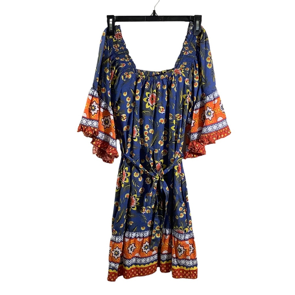 Joie Chloris Bohemian Floral Flutter Sleeve Mini Dress